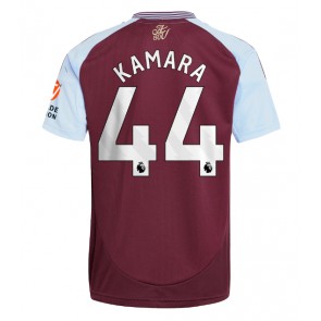 Billiga Aston Villa Boubacar Kamara #44 Hemmatröja 2024-25 Kortärmad